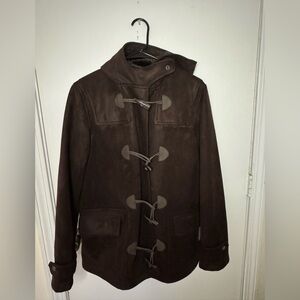 Chaps Woman’s Dark Brown Toggle Pea Coat